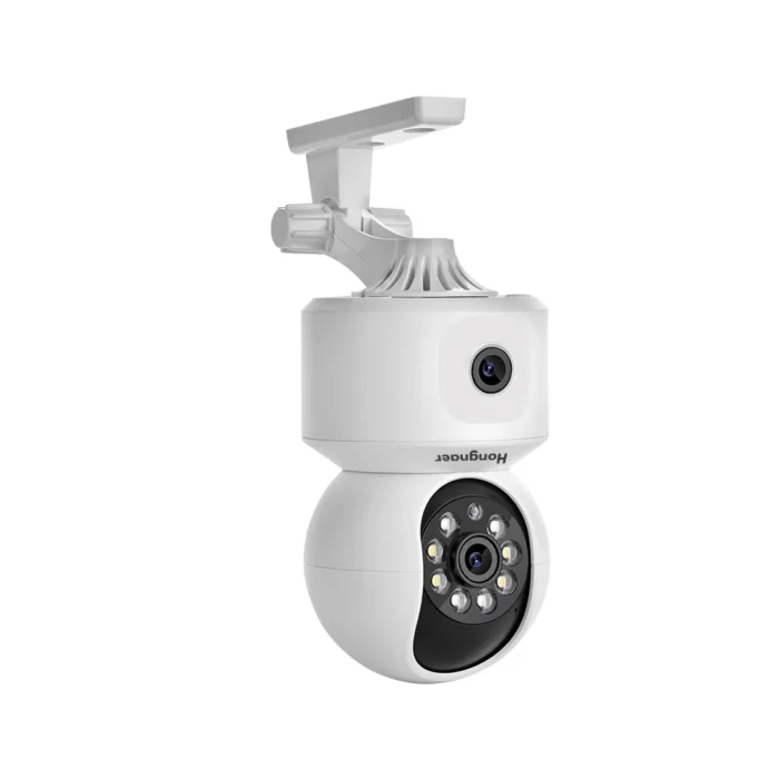 Cámara CCTV ICSee 2K de 4 MP para interiores, red inteligente, vigilancia 360°, seguridad inalámbrica, PTZ, IP, WiFi, lente dual