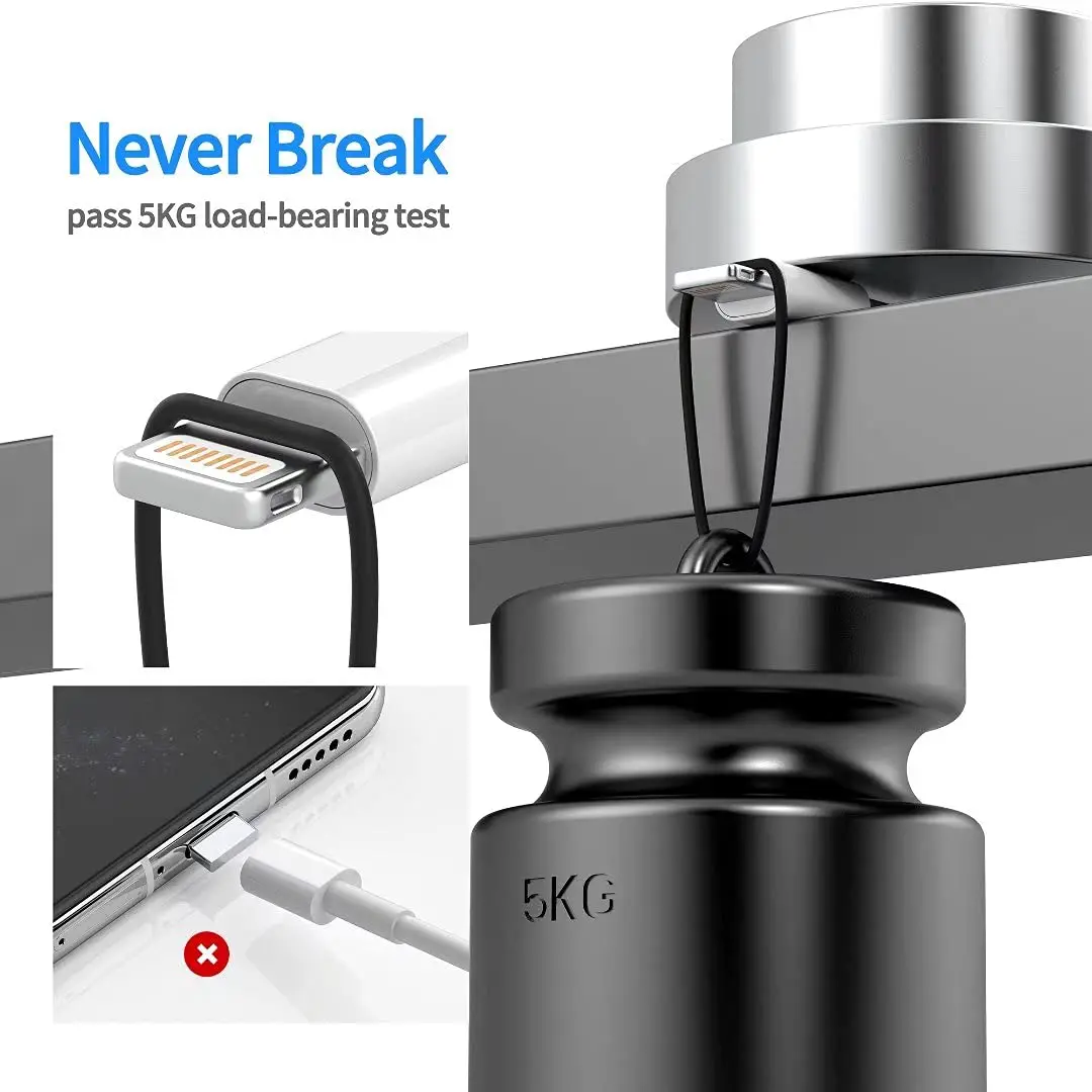 Custom MFI Certified 3Ft 6Ft 2.1A 20W USB Fast Charger Cable for iPhone 14 13 12 11 8 7 6 Pro Max PD 20w USB-C Fast Charger - Imagen 5