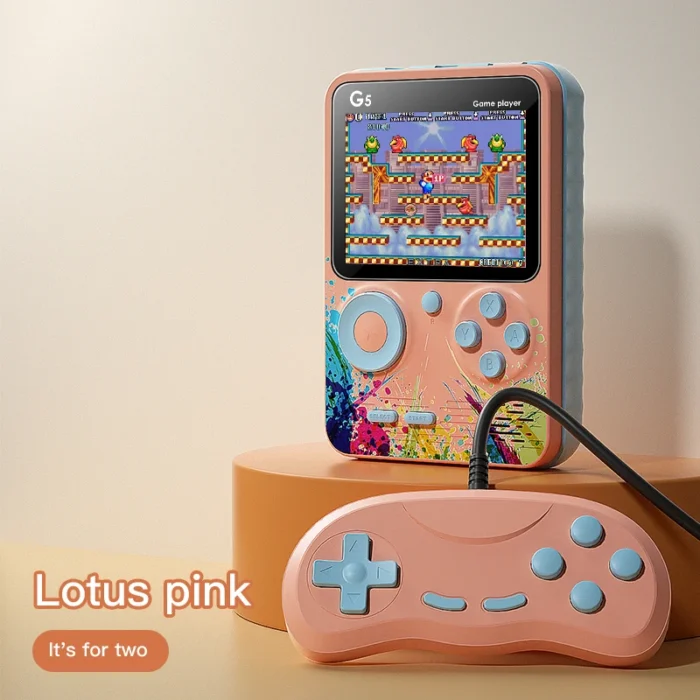 2024 Newest Best Selling Colorful Handheld Mini Retro Game Box 666 in 1 Handheld TV Plug Video Game Player Boy G5 Console - Imagen 6