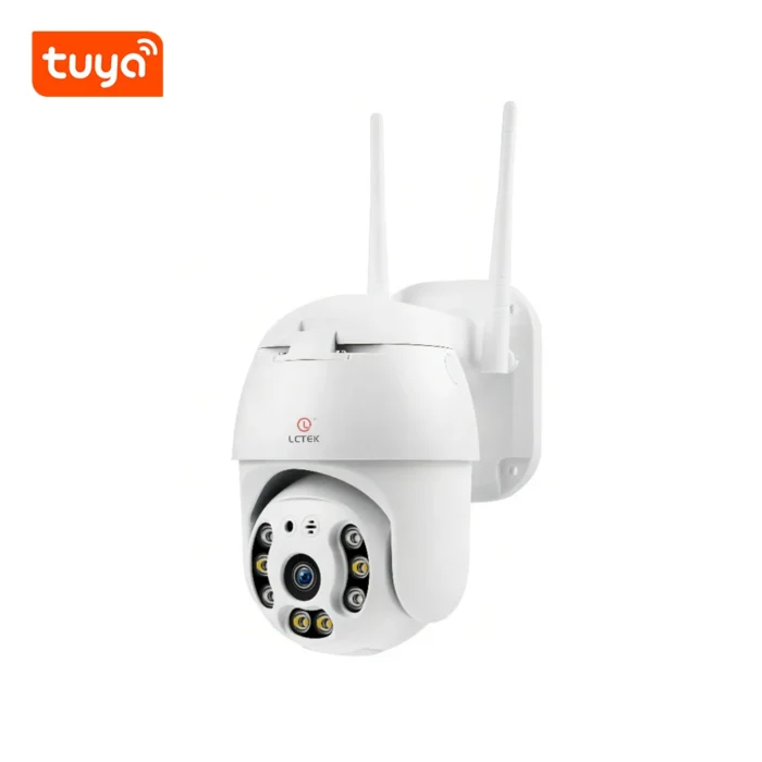 Cámara de seguridad inteligente LCLCTEK Tuya 1080P con WiFi para exteriores, zoom digital 4X, IR, PTZ, domo de velocidad, inalámbrica, P2P, CCTV - Imagen 6