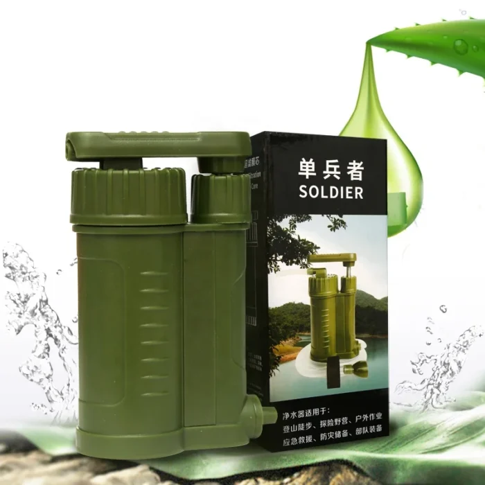 Filtro de agua Natural Solutions, purificador de agua potable directo, filtro de agua portátil para soldado con tubo - Imagen 5