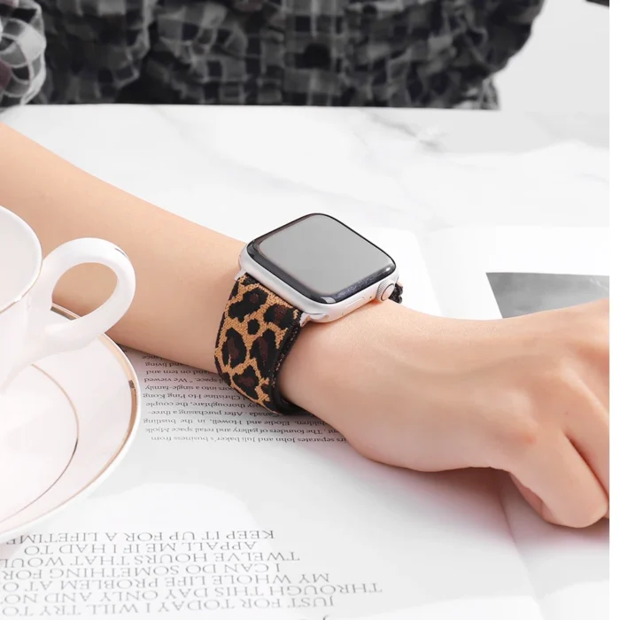 Nylon Loop Strap for Apple Watch Band 6 38mm 40mm 42mm 44mm for Iwatch Series 6 5 4 3 2 Bohemia Elastic Watch Replacement Strap