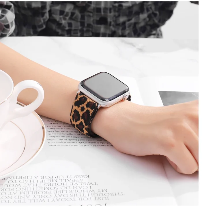 Nylon Loop Strap for Apple Watch Band 6 38mm 40mm 42mm 44mm for Iwatch Series 6 5 4 3 2 Bohemia Elastic Watch Replacement Strap