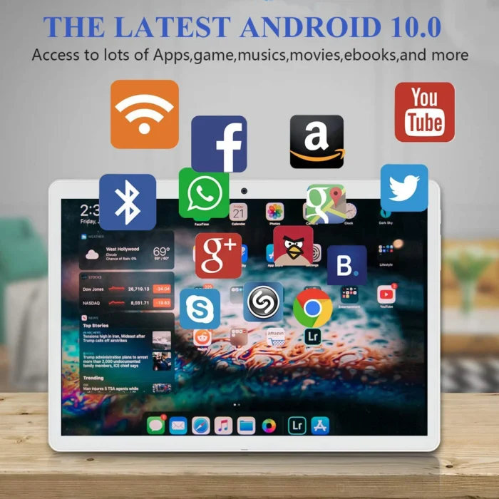 Tablet Manufacturer Android 10 Wifi 10.1 Inch 2gb 32gb Ips Touch Screen Quad Core Smart 10" Tablet Pc With Keyboard - Imagen 4