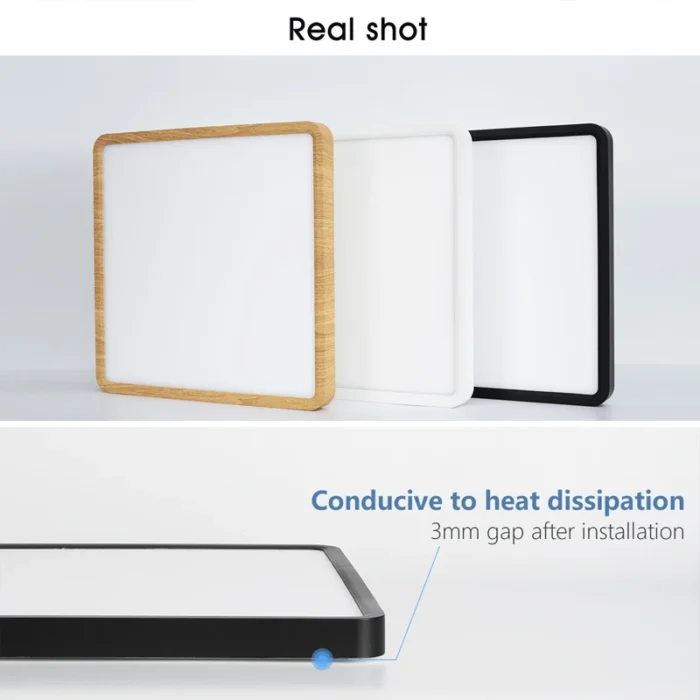 Lámpara de techo LED inteligente cuadrada de gran venta, con control remoto de 2,4 G y regulable, de 36 W, para dormitorio y sala de estar. - Imagen 2