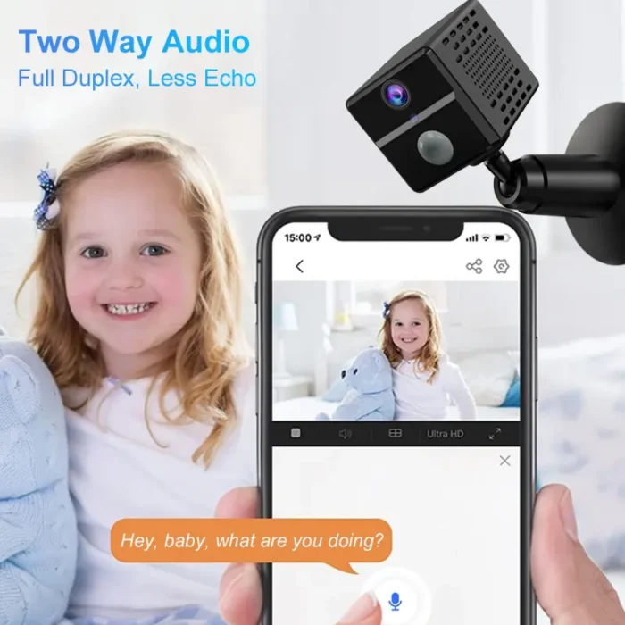 Grabadora de vídeo inteligente con wifi en línea, conexión móvil, IP inalámbrica, para coche, hogar, CCTV, red de seguridad, minicámara de vigilancia inalámbrica - Imagen 3