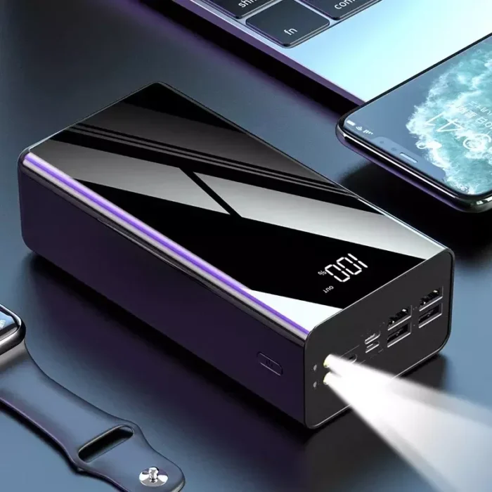 50000mAh Power Bank Larger Capacity Portable Charger Power Banks Super Capacity Charger With Dual Led Lights Power Bank - Imagen 2