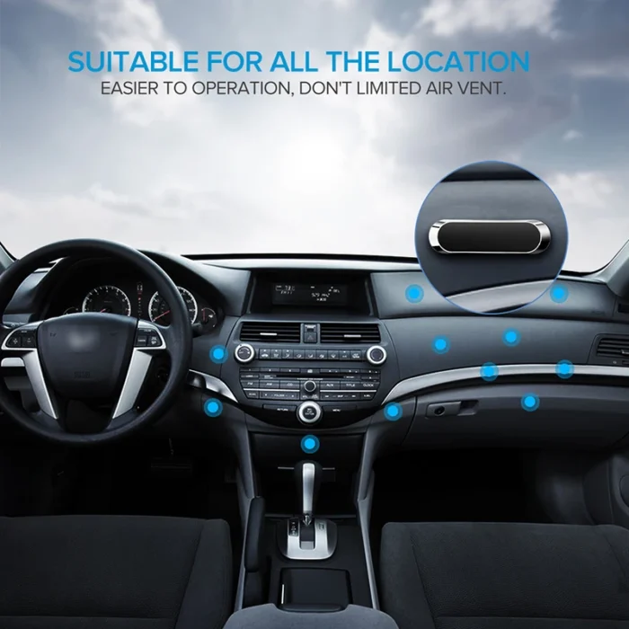Soporte magnético para teléfono móvil con placa de metal Eonline para coche, soporte magnético de metal para coche con fuerte adsorción magnética. - Imagen 4