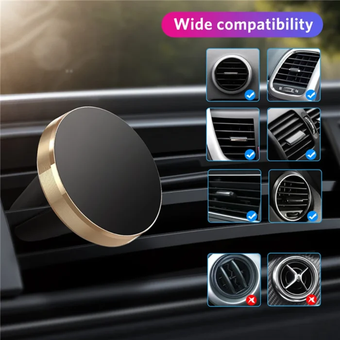 Soporte magnético para teléfono de coche Eonline para iPhone 12, Samsung, Xiaomi, Huawei, con clip para ventilación de aire y soporte para smartphones. - Imagen 2