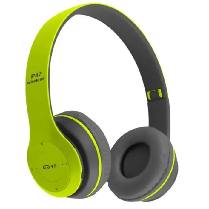 P47 Wireless Over on Ear P47 Gaming Gamer Game Noise Cancelling Handsfree Studio Earphones Headphones Earbuds Foldable Wireless - Imagen 3