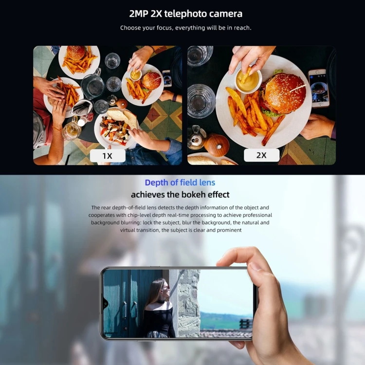 Dropshipping DOOGEE X95 2GB+16GB 6.52 Inch Mobile Phones 4G Android 10 Smartphones - Imagen 5