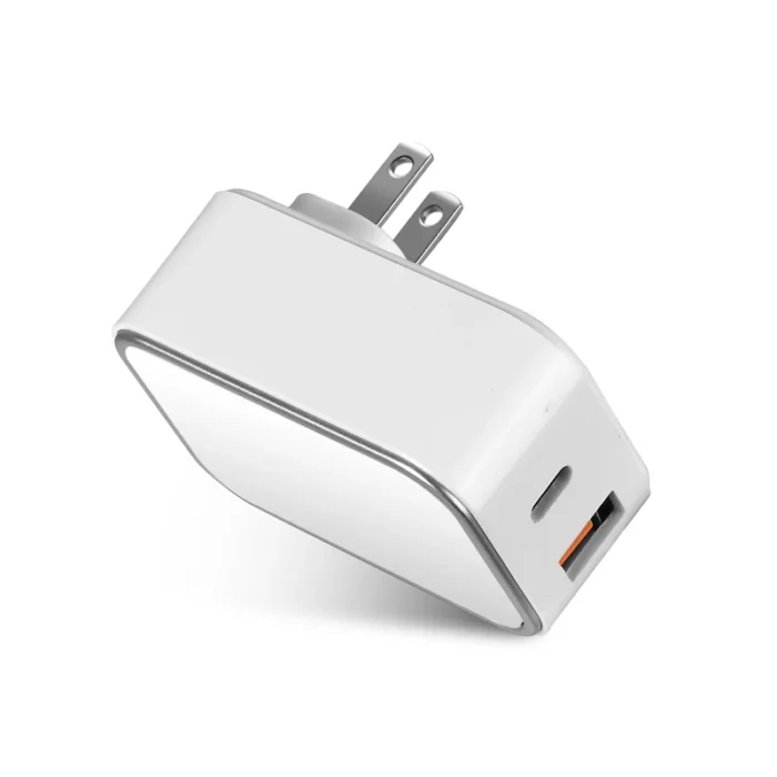 Universal USB Wall Charger for Android AC Power Adapter PD QC3.0 Type C US EU Plug Dual Port Wall Socket Charger