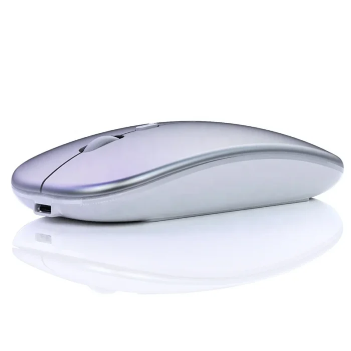 Off-the-shelf Mini Rechargeable Mouse 2.4G Wireless Ultra-thin Mute LED Light Computer Laptop Rechargeable Wireless Mouse OEM - Imagen 5