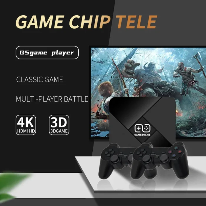G5 Gaming Console Wifi TV BOX Dual System Updated S905L Chip Retro Video 60000 Pre Loaded Games With Wireless Controllers Pads - Imagen 3