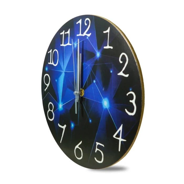 Reloj de pared analógico de 10 pulgadas y 25 cm de ancho para sala de estar, con mecanismo de movimiento moderno y cristal acrílico.
