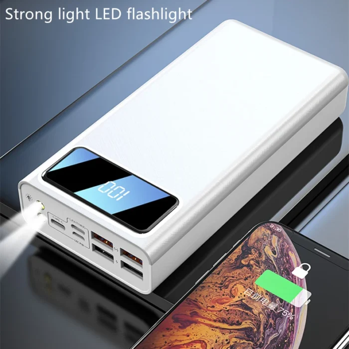 Banco de energía portátil de 30 000 mAh, cargador de teléfono móvil de 30 000 mAh, el mejor banco de energía de 30 000 mAh. - Imagen 3