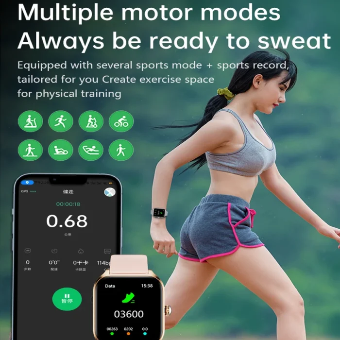 WS-1 IP68 Waterproof Phone Call Message Health Monitor Fitness Tracker BT Call Smartwatch HD Screen Smart Watch With GPS Android - Imagen 4