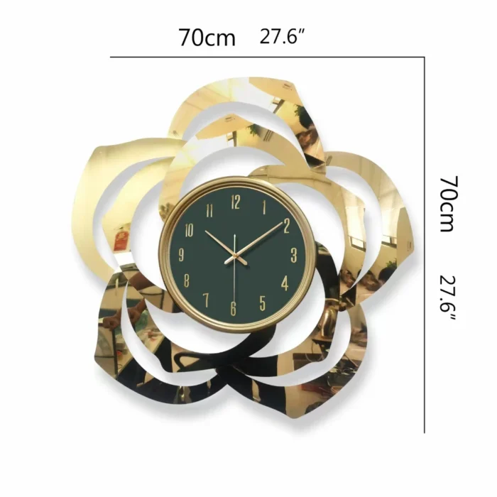 Reloj de pared de metal grande, creativo, silencioso y moderno, para decoración de sala de estar. - Imagen 5