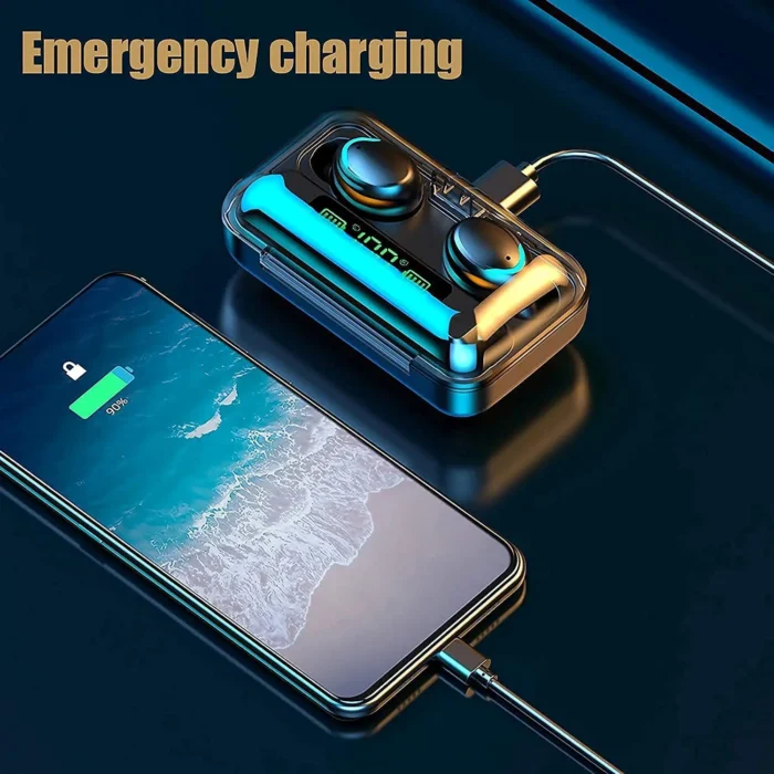 VALDUS F9 TWS 2 in 1 Earphones Fone De Ouvido Sem Fio Auriculares Audifonos Portable Sports Wireless Earbuds Headphones F9-5 - Imagen 4