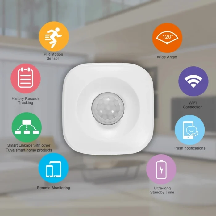 Tuya ZigBee/WiFi PIR Motion Sensor Wireless Infrared Detector Security Burglar Alarm Sensor Smart Life APP Control Compatible - Imagen 5