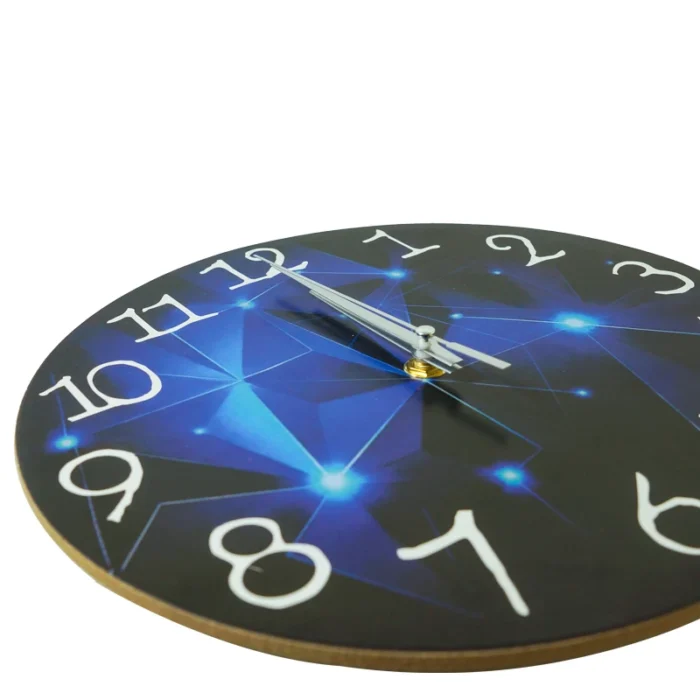 Reloj de pared analógico de 10 pulgadas y 25 cm de ancho para sala de estar, con mecanismo de movimiento moderno y cristal acrílico. - Imagen 2