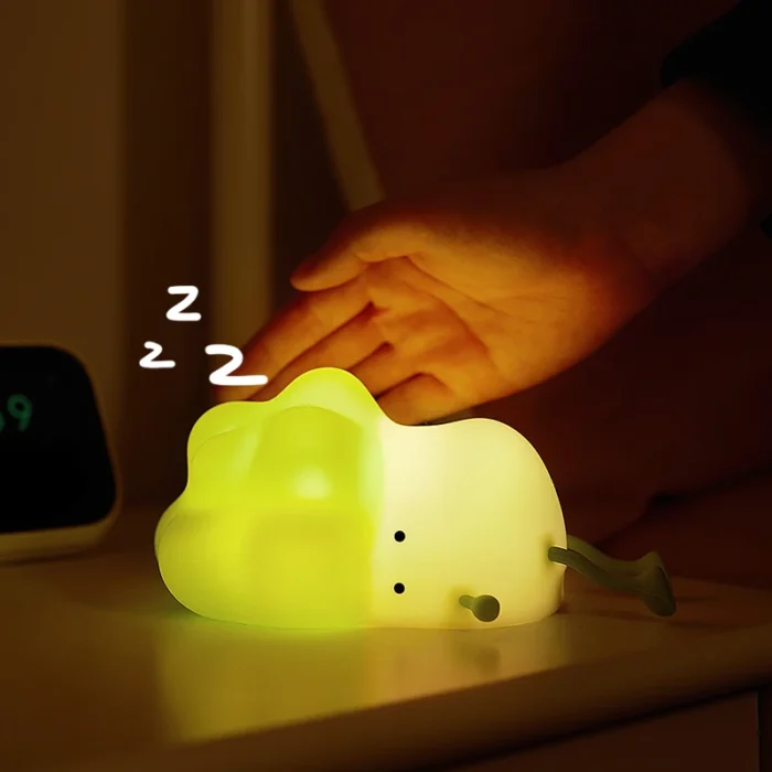 Lámpara de noche LED para niños, personalizada de fábrica, con tacto inteligente de silicona, recargable, para habitación pequeña - Imagen 3