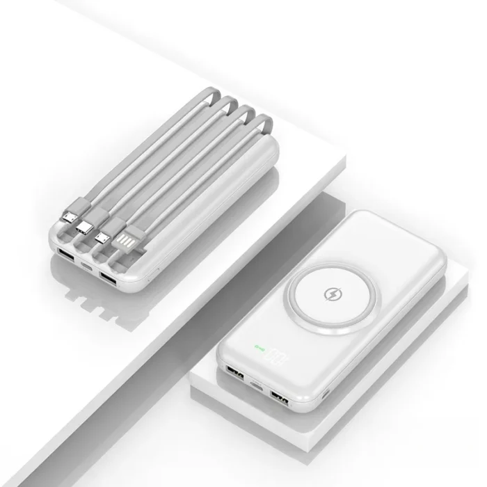 Fast Quick Charge 20000Mah Power Banks Mobile Phone Portable Powerbank 20000Mah Charger Wireless Power Bank - Imagen 5