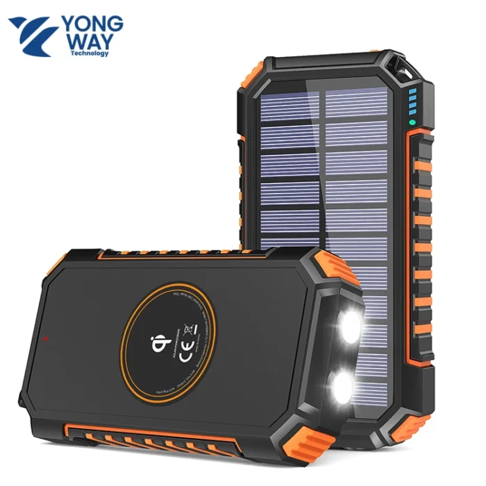 Dropshipping Wholesale Portable Solar Energy Charger Power Bank With Led Lights Panel for Mobile Phone Travel 180000mah 20000mah - Imagen 6