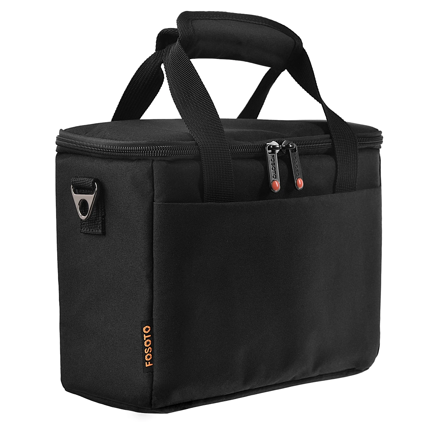 FOSOTO - Estuche profesional para cámara, de nailon, impermeable, para cámara digital, bolso de hombro para Nikon, Canon, Sony, vídeo, 1 cámara + 2 lentes