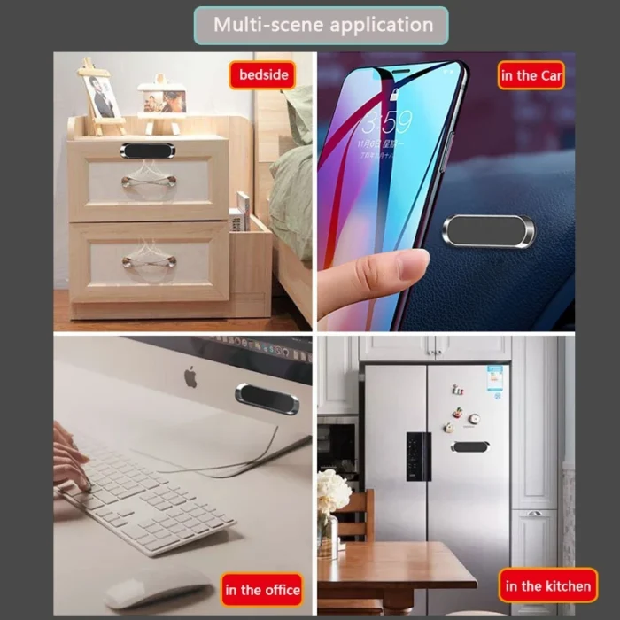 Soporte magnético para teléfono móvil con placa de metal Eonline para coche, soporte magnético de metal para coche con fuerte adsorción magnética. - Imagen 5