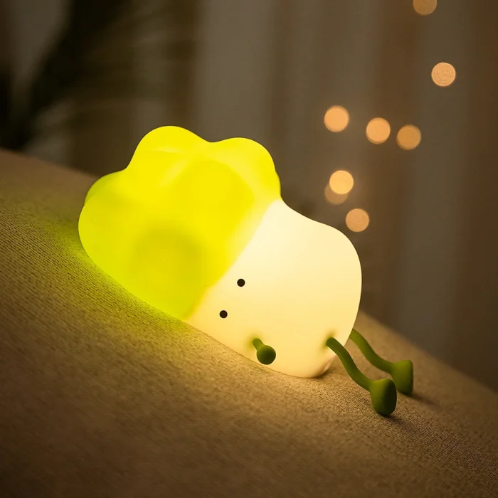 Lámpara de noche LED para niños, personalizada de fábrica, con tacto inteligente de silicona, recargable, para habitación pequeña - Imagen 5