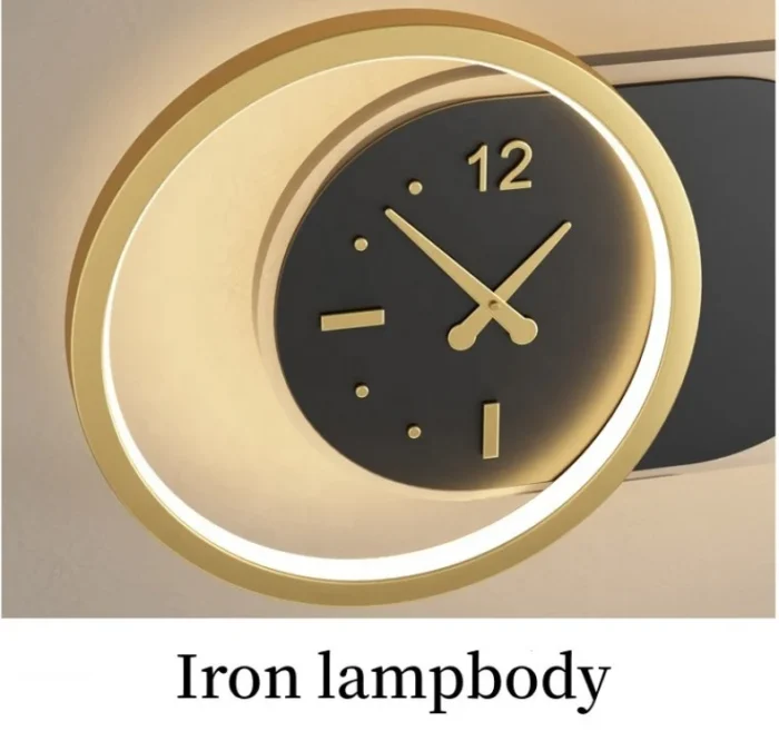 Lámpara de pared LED moderna JYLIGHTING, exquisita lámpara de acrílico dorado para interiores, reloj para sala de estar, dormitorio, loft, elegante lámpara nórdica de 180 - Imagen 4