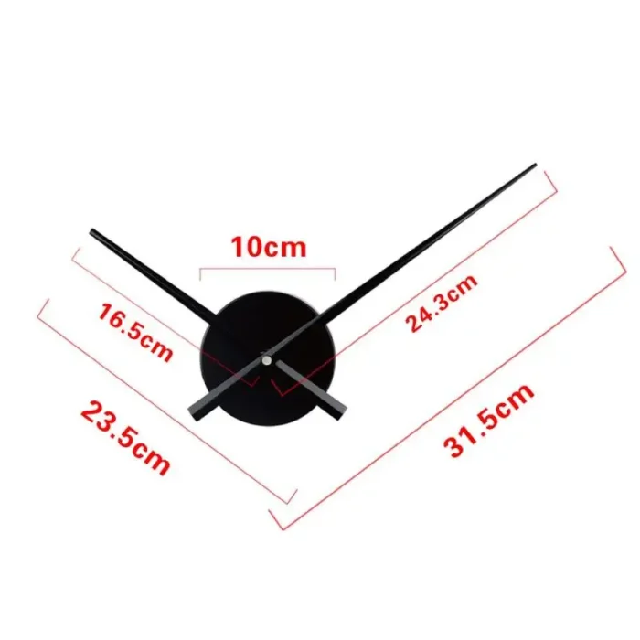 Relojes de pared con pegatinas acrílicas grandes, decorativos para el hogar, sala de estar, bricolaje, relojes de pared 3D, reloj de decoración de pared de cuarzo de lujo único - Imagen 3