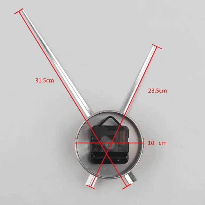 Accesorios Piezas Manecillas de Reloj Mecanismo de Cuarzo Movimiento Agujas Metal Grandes DIY 3D Decoración del Hogar Relojes de Pared Digitales Modernos - Imagen 4