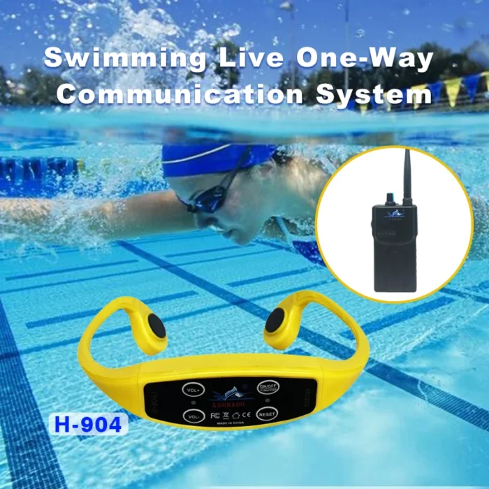 Real Time Communication Bone Conduction Headphones H904 Waterproof FM Wireless Swim Training Headphones Magnetic Charging - Imagen 2