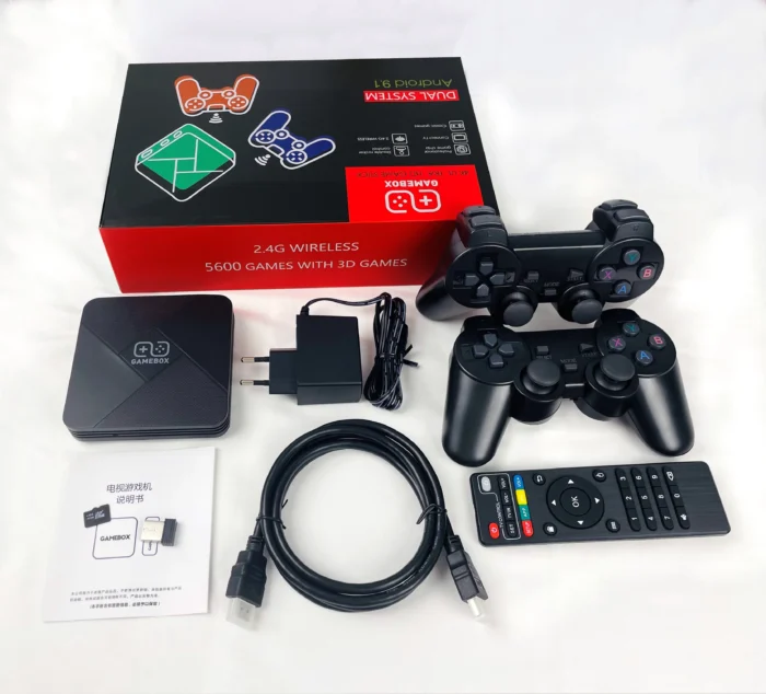 G5 Gaming Console Wifi TV BOX Dual System Updated S905L Chip Retro Video 60000 Pre Loaded Games With Wireless Controllers Pads - Imagen 6