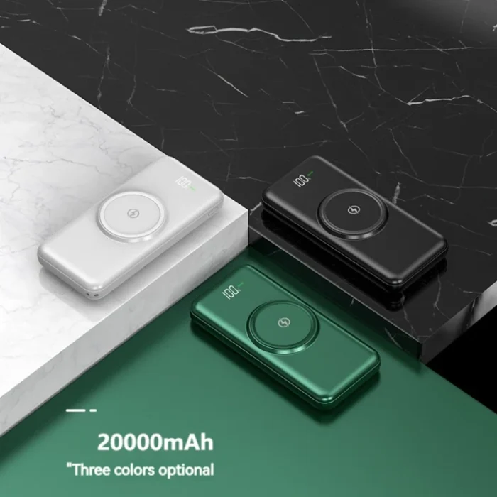 Fast Quick Charge 20000Mah Power Banks Mobile Phone Portable Powerbank 20000Mah Charger Wireless Power Bank - Imagen 2