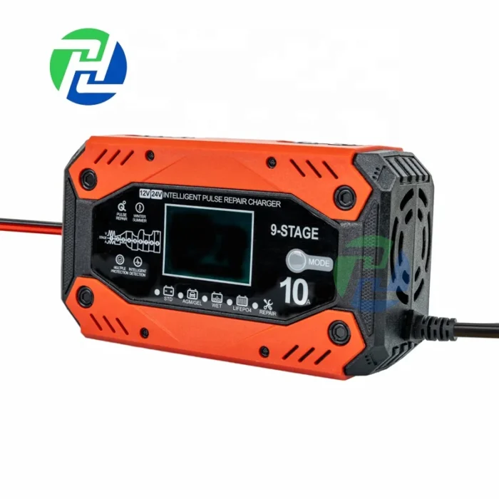 Cargador de batería de coche de 12 V y 24 V con reparación de pulsos inteligente automático, cargador RJ Tianya de 12 V recargable - Imagen 3