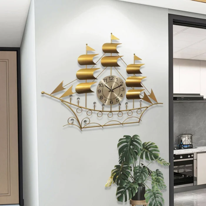 Reloj de pared grande de metal decorativo de mediados de siglo, silencioso, moderno, con forma de estrella, para el hogar, ideal para sala de estar y oficina. ¡Oferta! - Imagen 4