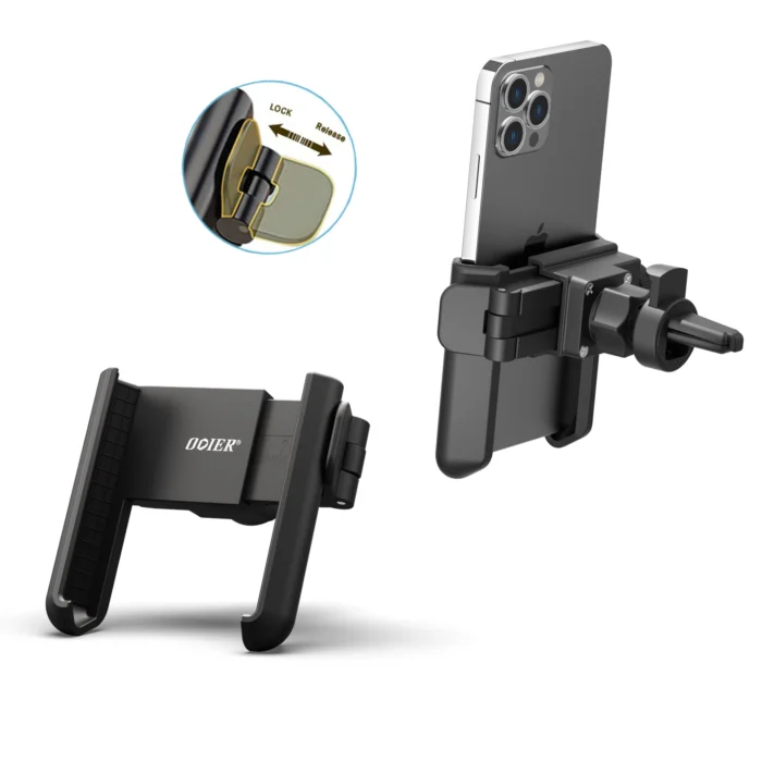 Soporte para teléfono móvil de coche, de silicona, antideslizante, giratorio de 360 ​​grados, con forma de I y ventilación de aire. - Imagen 6