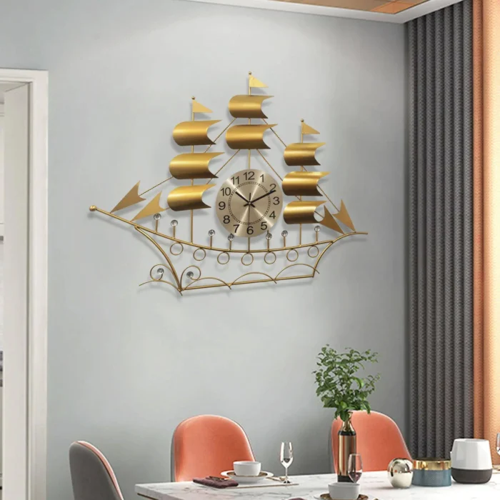 Reloj de pared grande de metal decorativo de mediados de siglo, silencioso, moderno, con forma de estrella, para el hogar, ideal para sala de estar y oficina. ¡Oferta! - Imagen 6