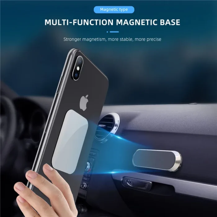Soporte magnético para teléfono móvil con placa de metal Eonline para coche, soporte magnético de metal para coche con fuerte adsorción magnética.