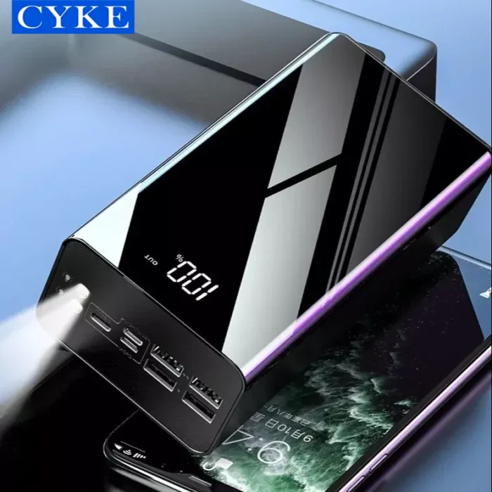 Banco de energía CYKE OEM de 50 000 mAh, de gran capacidad, portátil, con dos luces LED. - Imagen 3