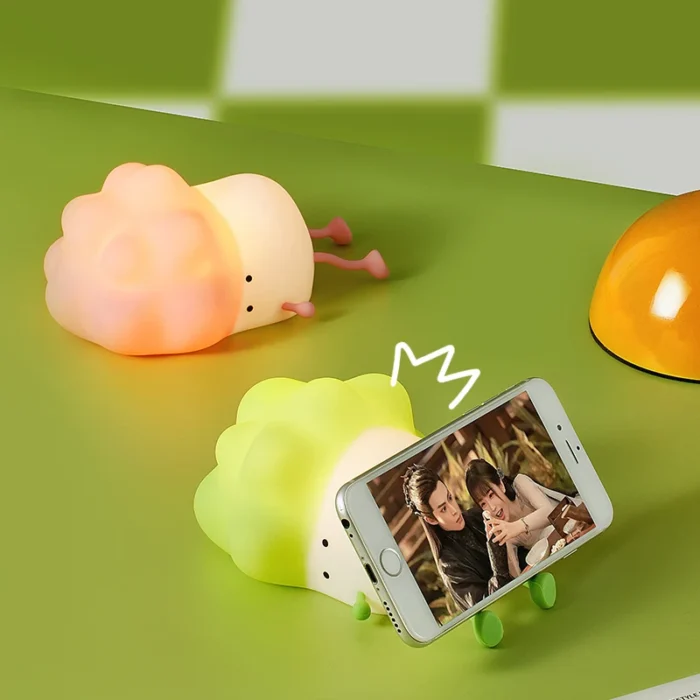 Lámpara de noche LED para niños, personalizada de fábrica, con tacto inteligente de silicona, recargable, para habitación pequeña - Imagen 2