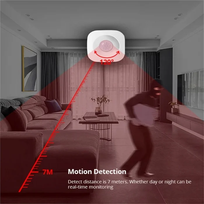 Tuya ZigBee/WiFi PIR Motion Sensor Wireless Infrared Detector Security Burglar Alarm Sensor Smart Life APP Control Compatible - Imagen 4