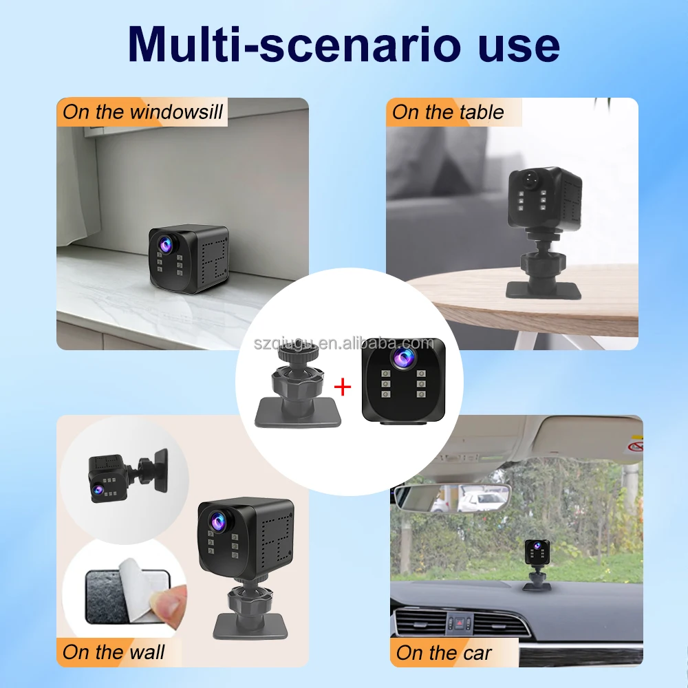 Minicámara WD19 Wifi, popular cámara deportiva de acción, videograbadora de vigilancia, mini videocámaras de seguridad IP, cámara CCTV para coche. - Imagen 4