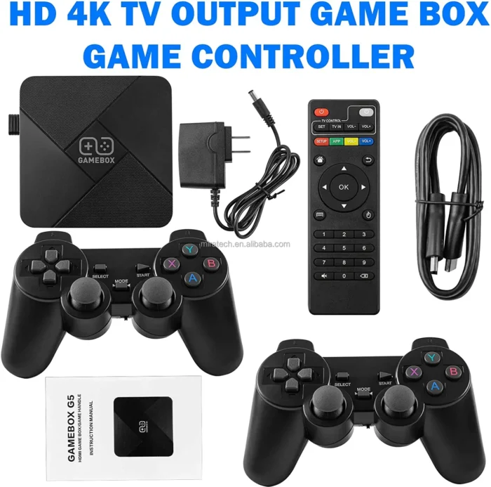 G5 Gaming Console Wifi TV BOX Dual System Updated S905L Chip Retro Video 60000 Pre Loaded Games With Wireless Controllers Pads - Imagen 5