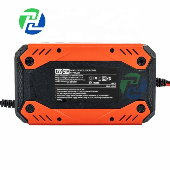 Cargador de batería de coche de 12 V y 24 V con reparación de pulsos inteligente automático, cargador RJ Tianya de 12 V recargable - Imagen 2