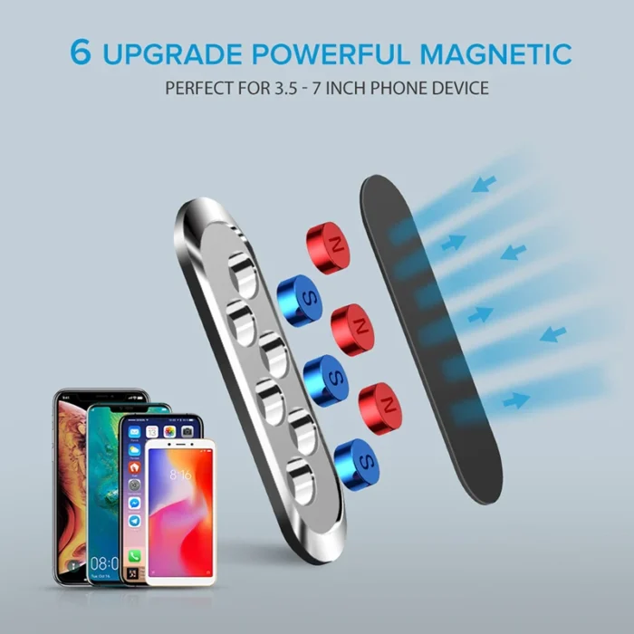 Soporte magnético para teléfono móvil con placa de metal Eonline para coche, soporte magnético de metal para coche con fuerte adsorción magnética. - Imagen 2