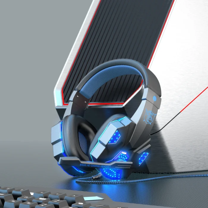 SY830  Wired Stereo Headphone Noise Cancelling Gamer Headset Led Gaming Headphone with Mic for PC Headset Game Ps45 Switch xbox - Imagen 3
